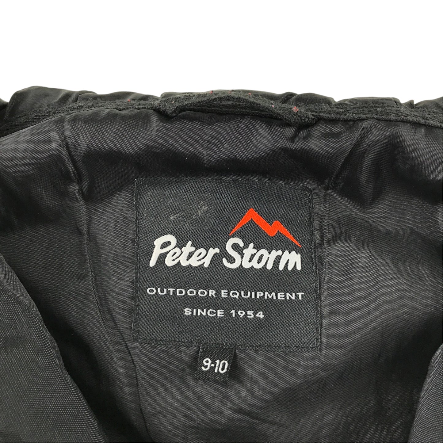 Peter Storm 9-10 years black hooded jacket polyamide polyester