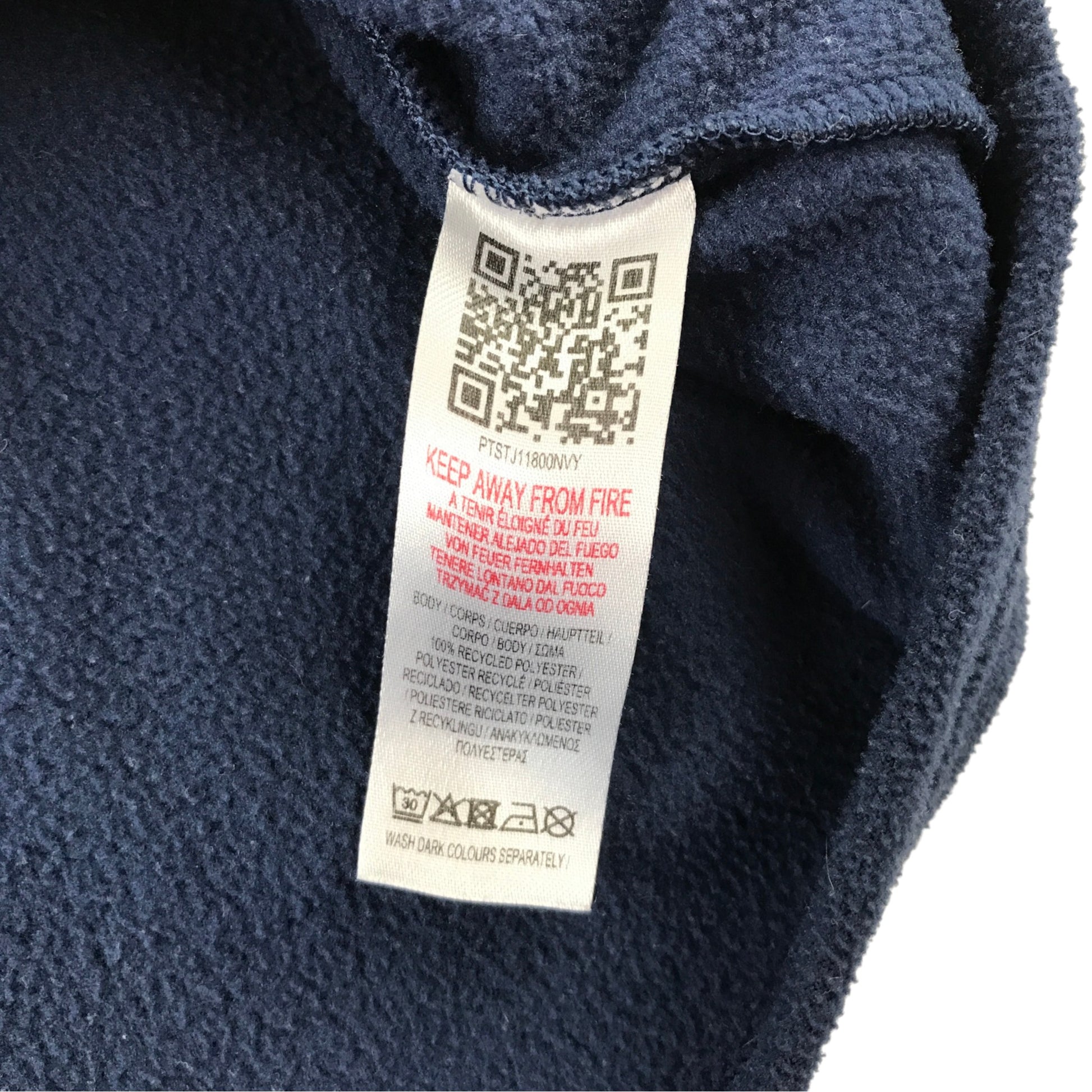 Peter Storm 9-10 years navy quarter zipper fleece