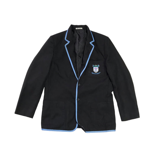 *Smithycroft Secondary boys black school Blazer with Blue Rim