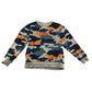 Polarn O. Pyret 6-7 years multicolour sweater camouflage cotton polyester