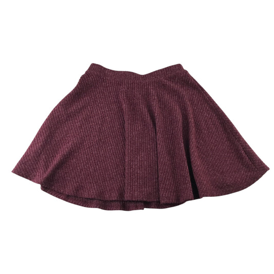 Primark 11-12 years burgundy red skirt polyester viscose
