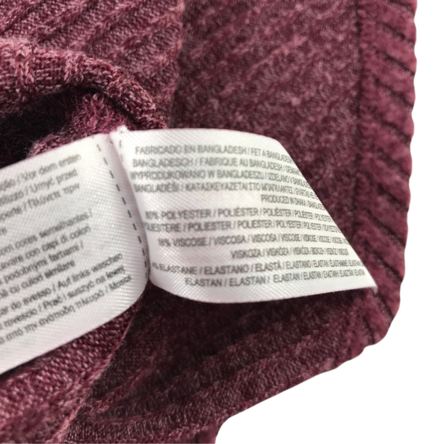 Primark 11-12 years burgundy red skirt polyester viscose
