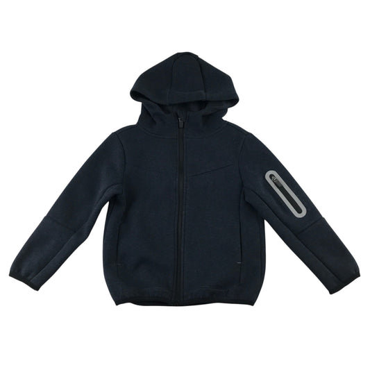 Primark 5-6 years black hooded jacket polyester elastane