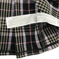 Primark 7-8 years black check skirt polyester elastane viscose