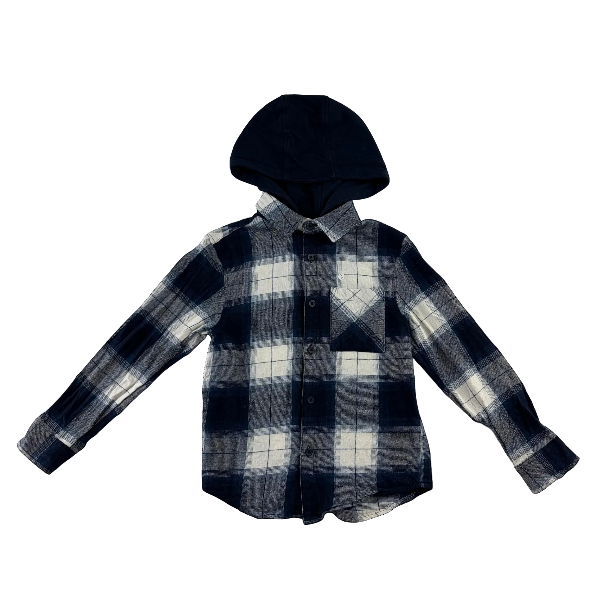 Primark 7-8 years blue check shirt cotton
