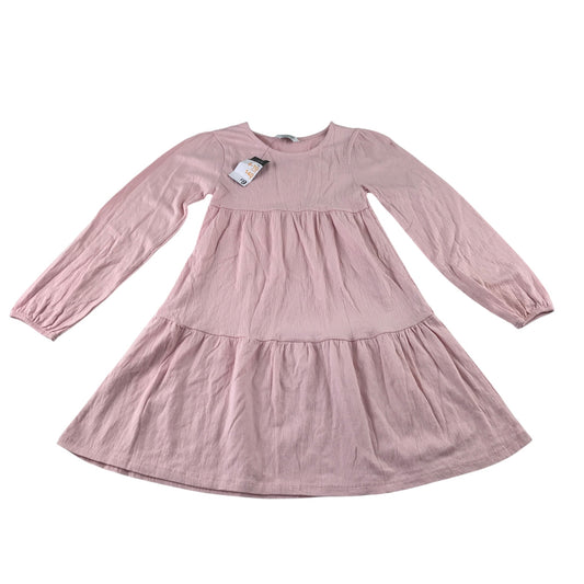 Primark 9-10 years pink dress cotton polyester elastane