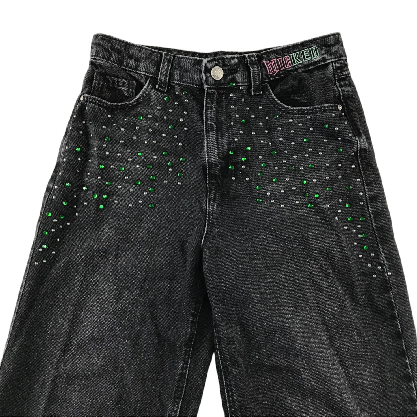 Primark Wicked 10-11 years black denim jeans cotton