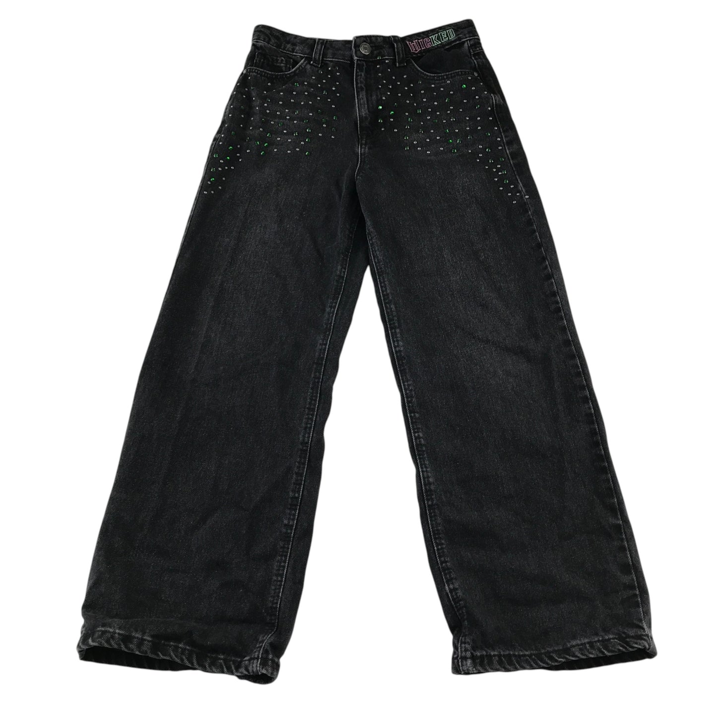 Primark Wicked 10-11 years black denim jeans cotton