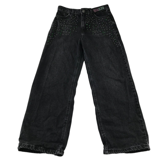 Primark Wicked 10-11 years black denim jeans cotton