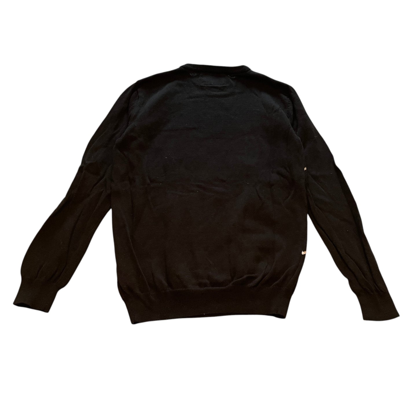 Primark 10-11 years black Flossing Christmas jumper cotton nylon