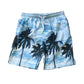Primark 10-11 years light blue swim trunks palm beach polyester