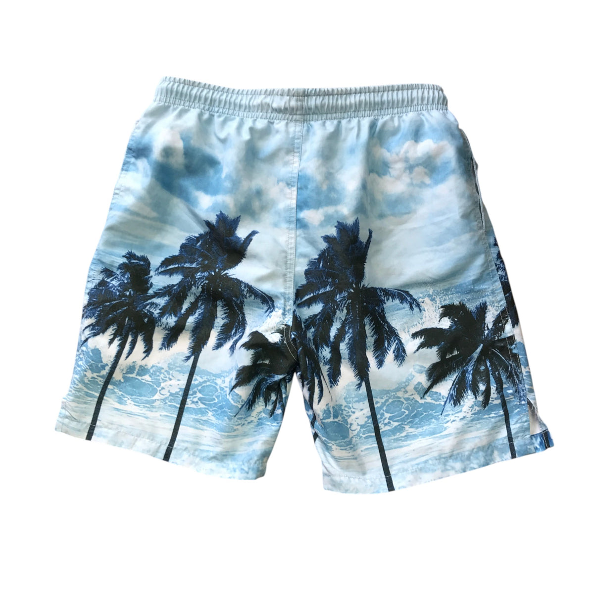 Primark 10-11 years light blue swim trunks palm beach polyester