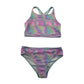 Primark 11-12 years multicolour 2-piece swimsuit polyester elastane