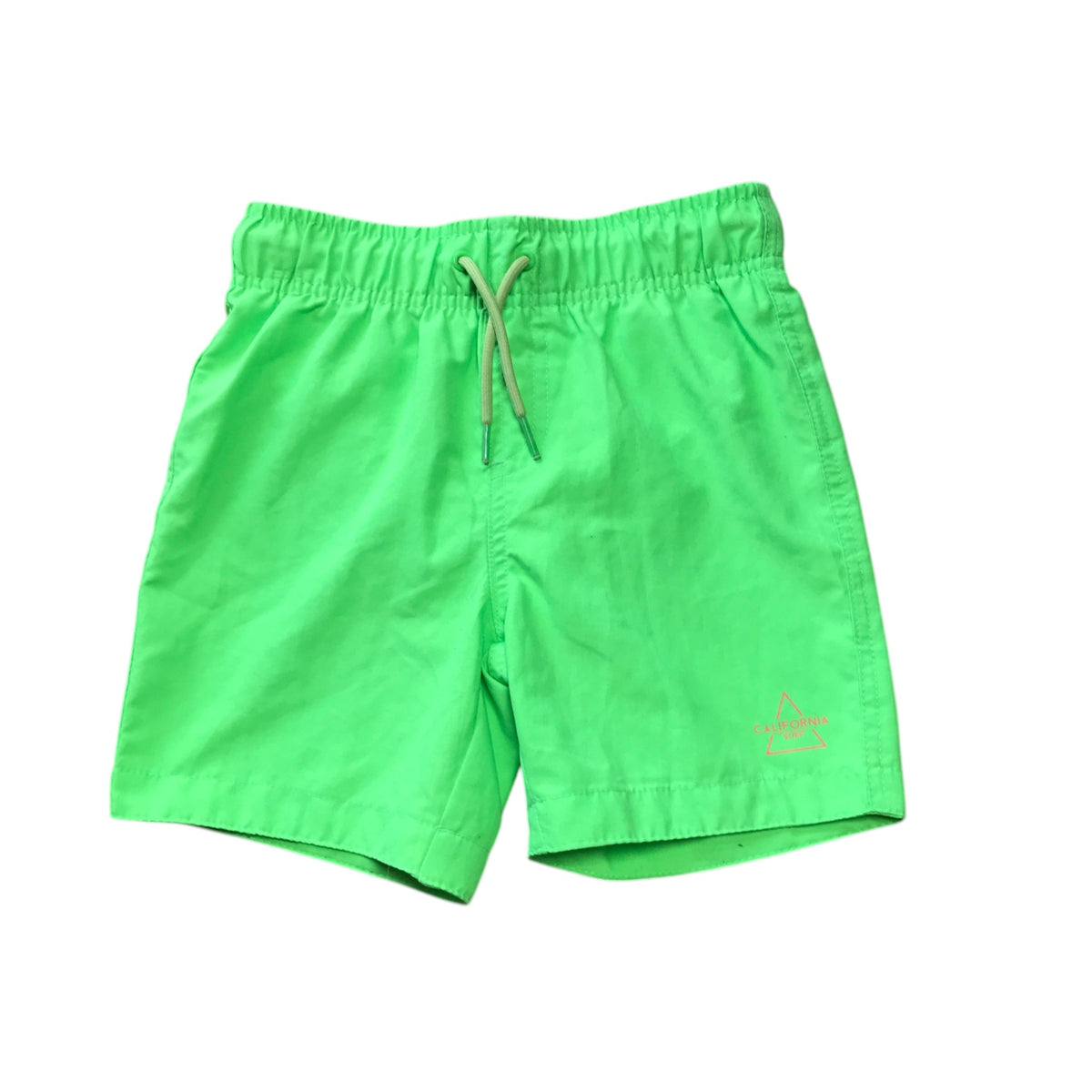 Primark 5-6 years neon green swim trunks polyester