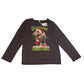 Primark 6-7 years grey t-shirt Christmas T-rex print cotton polyester