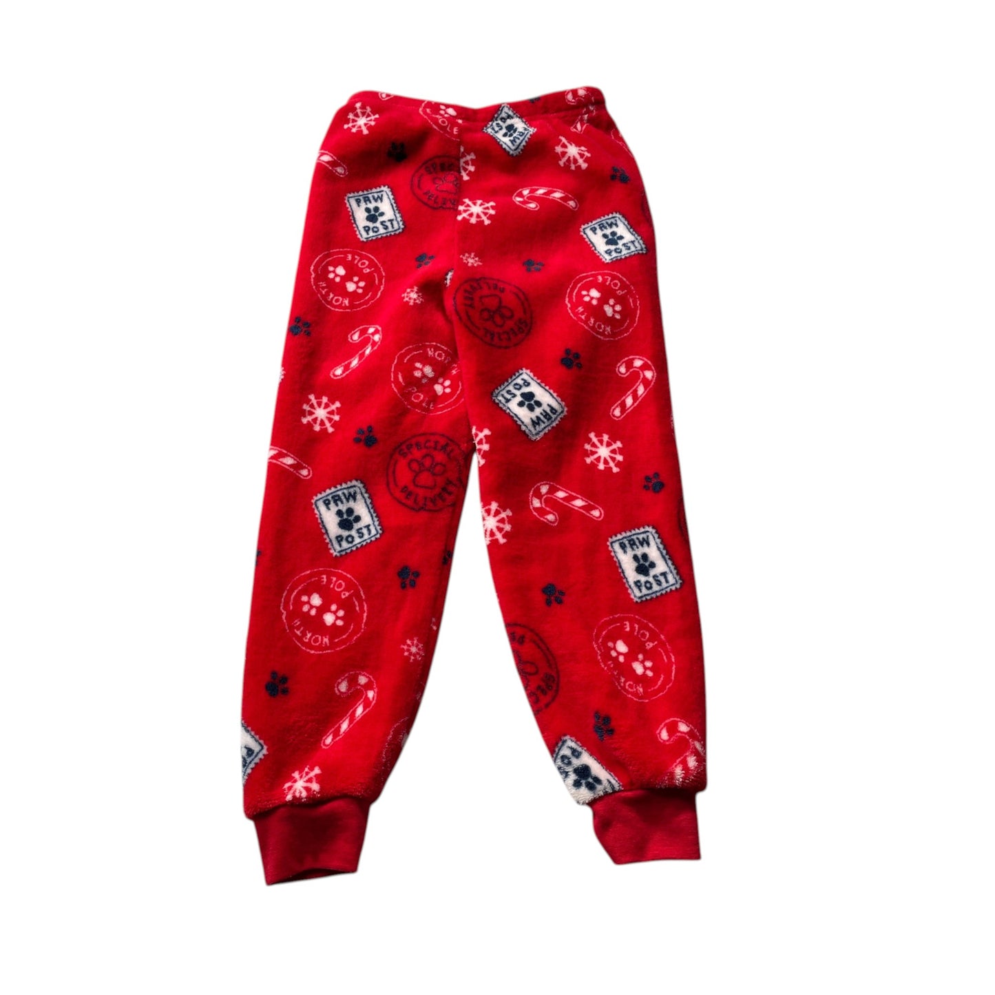 Primark 6-7 years red Christmas pyjama set Paw Patrol polyester elastane