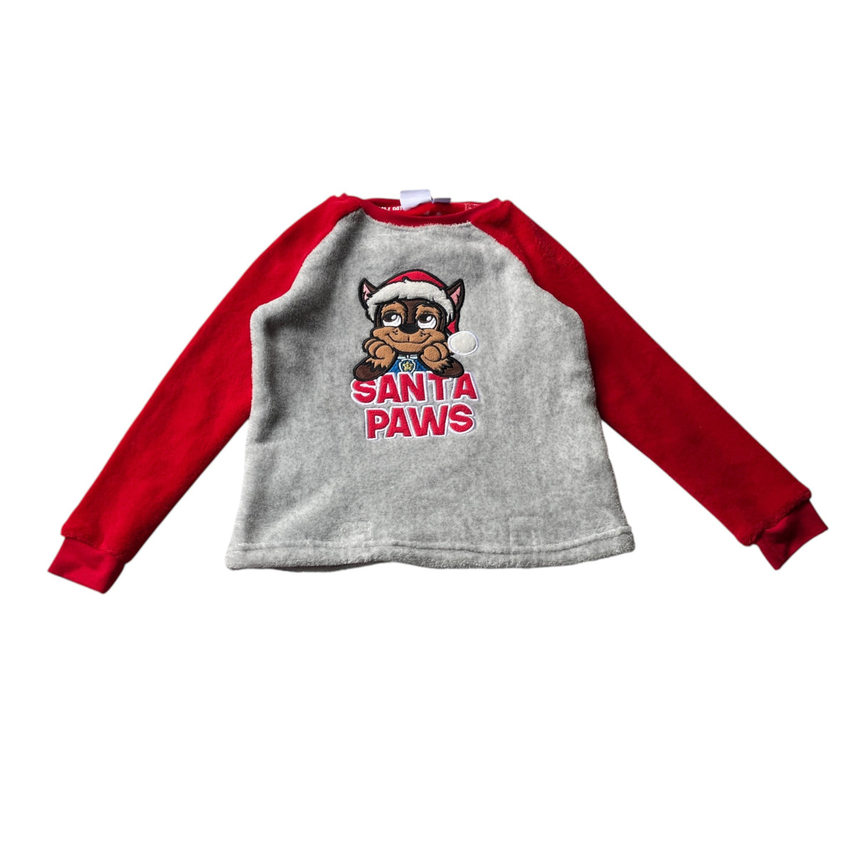 Primark 6-7 years red Christmas pyjama set Paw Patrol polyester elastane