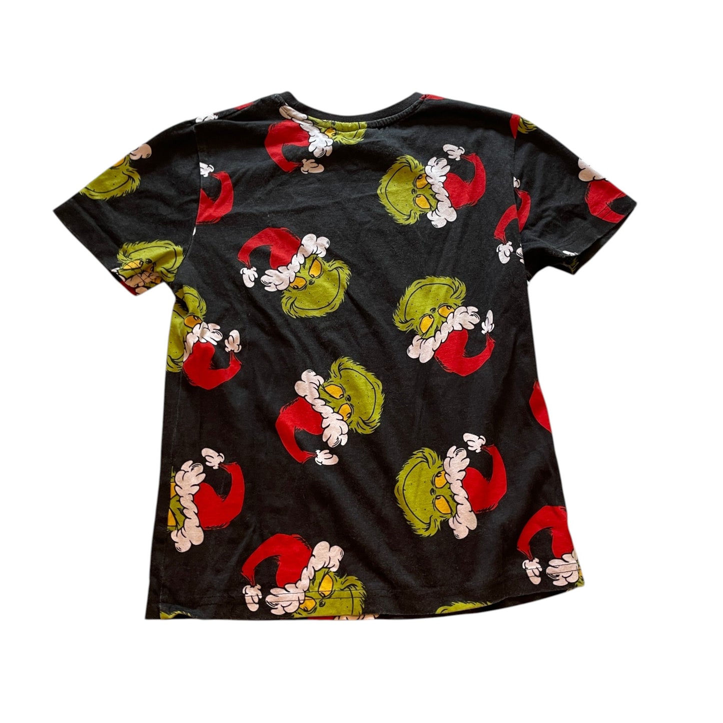 Primark 7-8 years black t-shirt The Grinch Christmas print