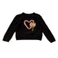 Primark 8-9 years black candy cane christmas jumper polyester