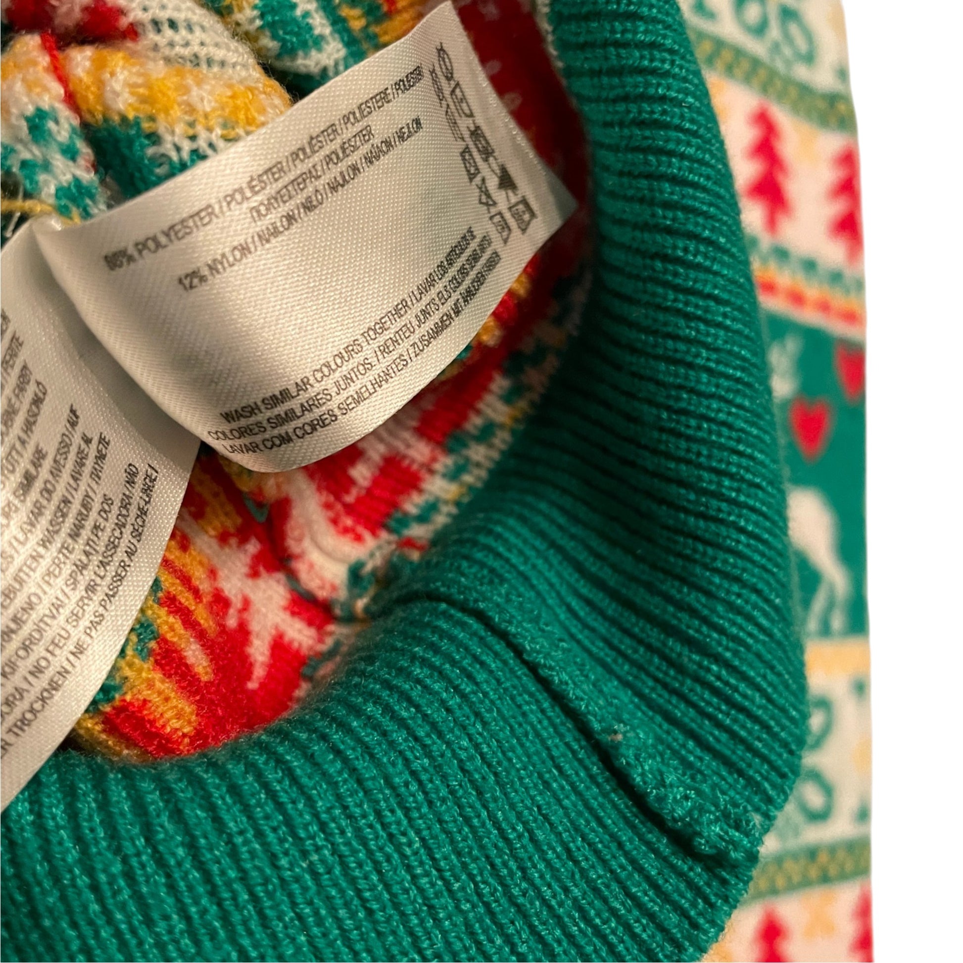 Primark XXS women's green Christmas jumper polyester nylon