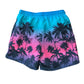 Primark size XS men's blue and pink swim trunks palm trees polyester