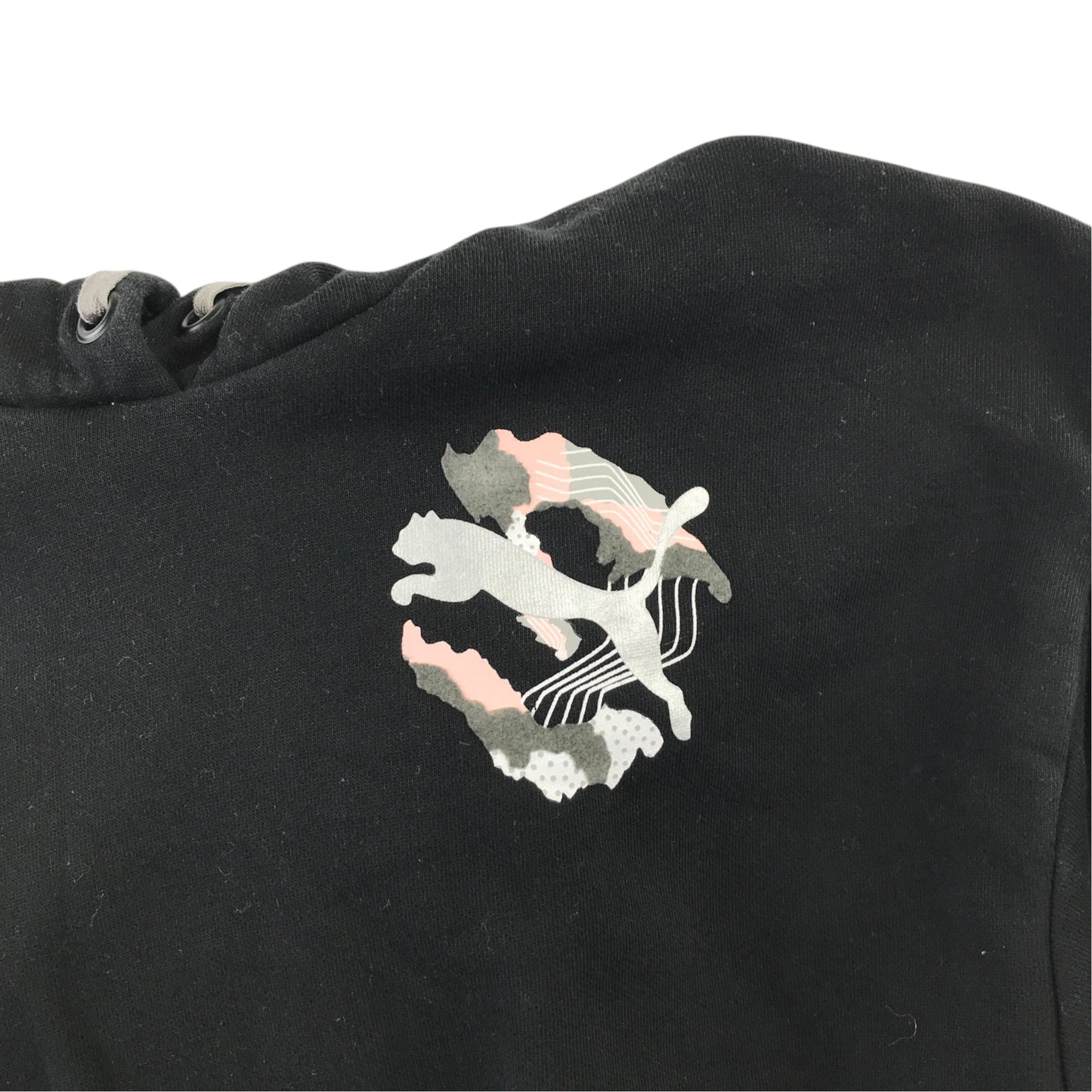 Puma 13-14 years black hoodie cotton polyester