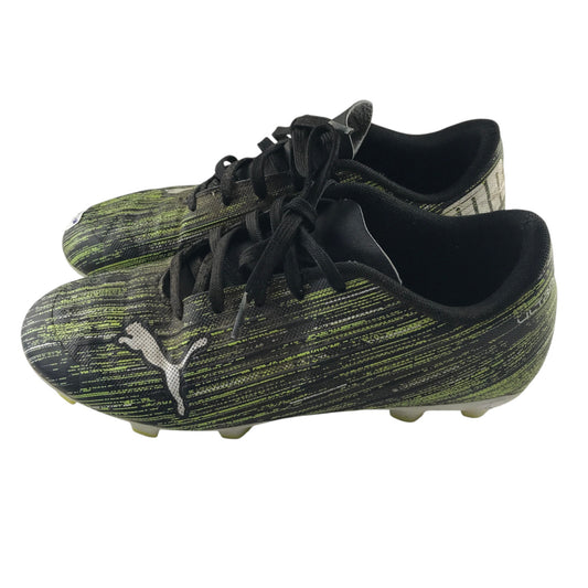 Puma Ultra 4.2 FG/AG size UK 2 black and neon football boots