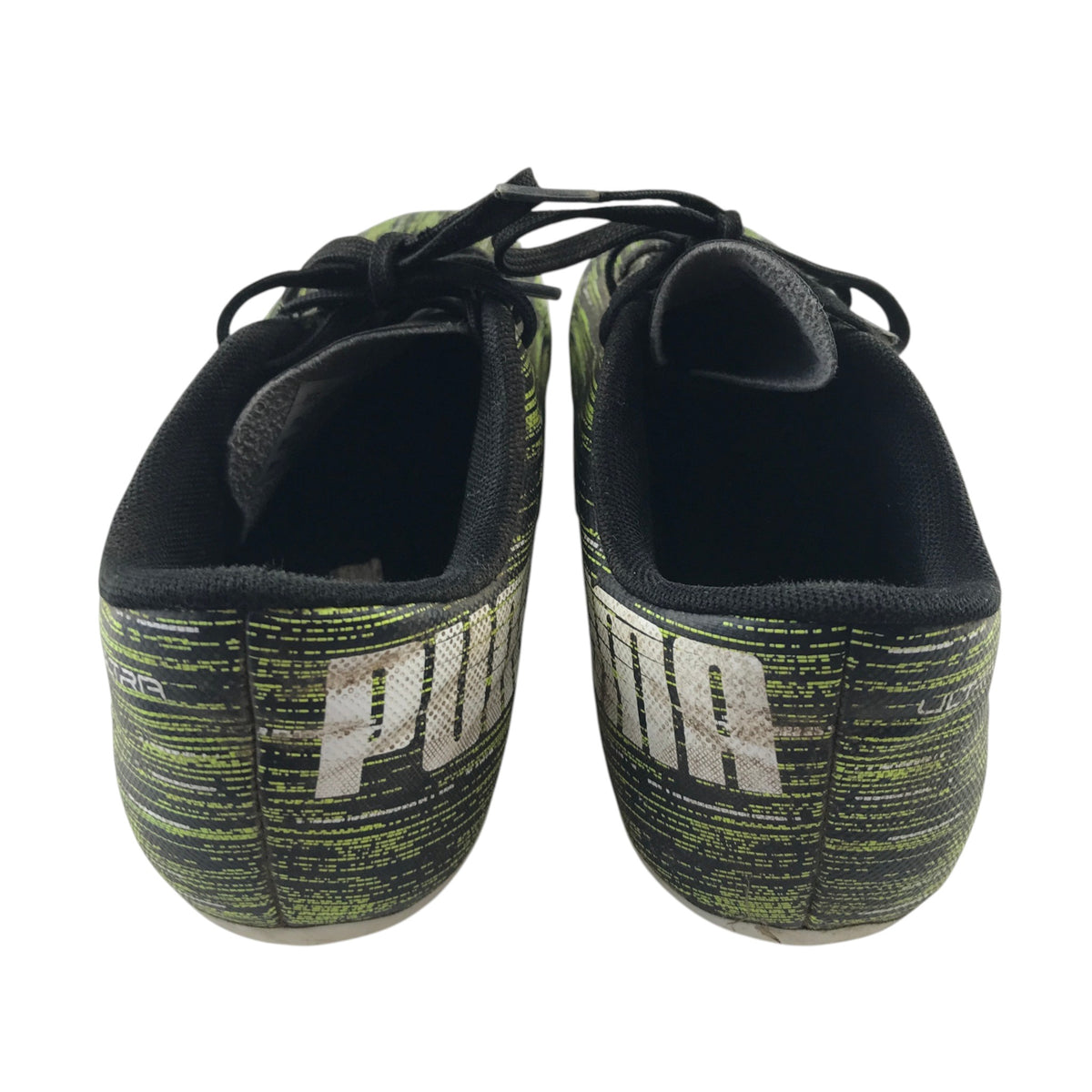 Puma Ultra 4.2 FG/AG size UK 2 black and neon football boots