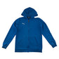 Puma 15-16 years royal blue hoodie full zipper cotton polyester