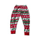 Pyjama set 5-6 years red and green Christmas print cotton