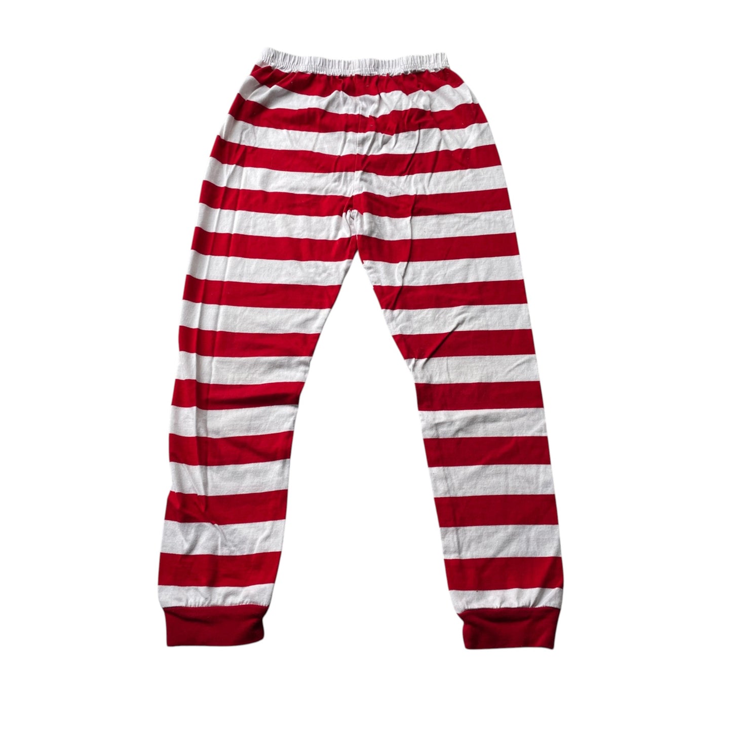 Pyjama set 7-8 years grey and red Christmas print cotton