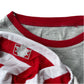 Pyjama set 7-8 years grey and red Christmas print cotton