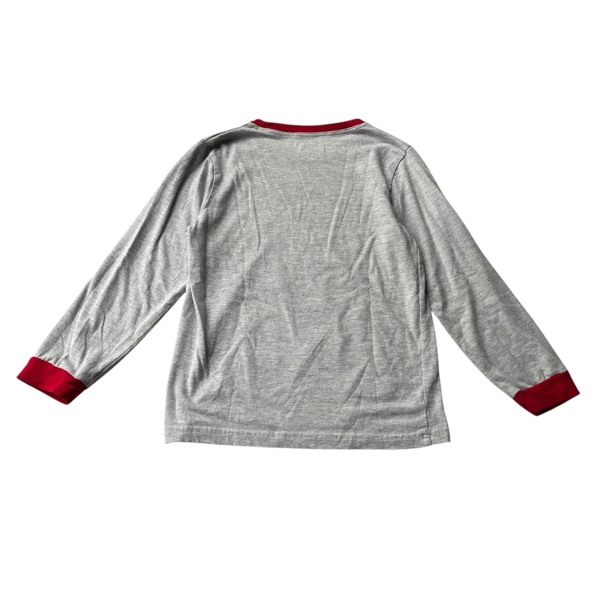 Pyjama set 7-8 years grey and red Christmas print cotton