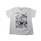 Fruit of the loom t-shirt 7-8 years white farm animals print cotton
