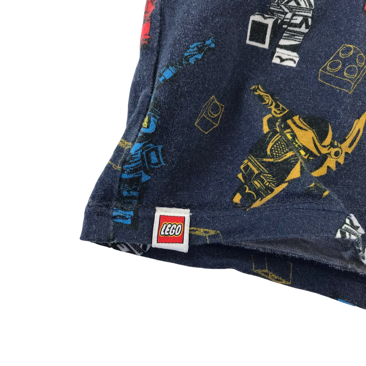 H&M T-Shirt 9-10 Years Navy Lego Ninjago Graphic Tee Cotton