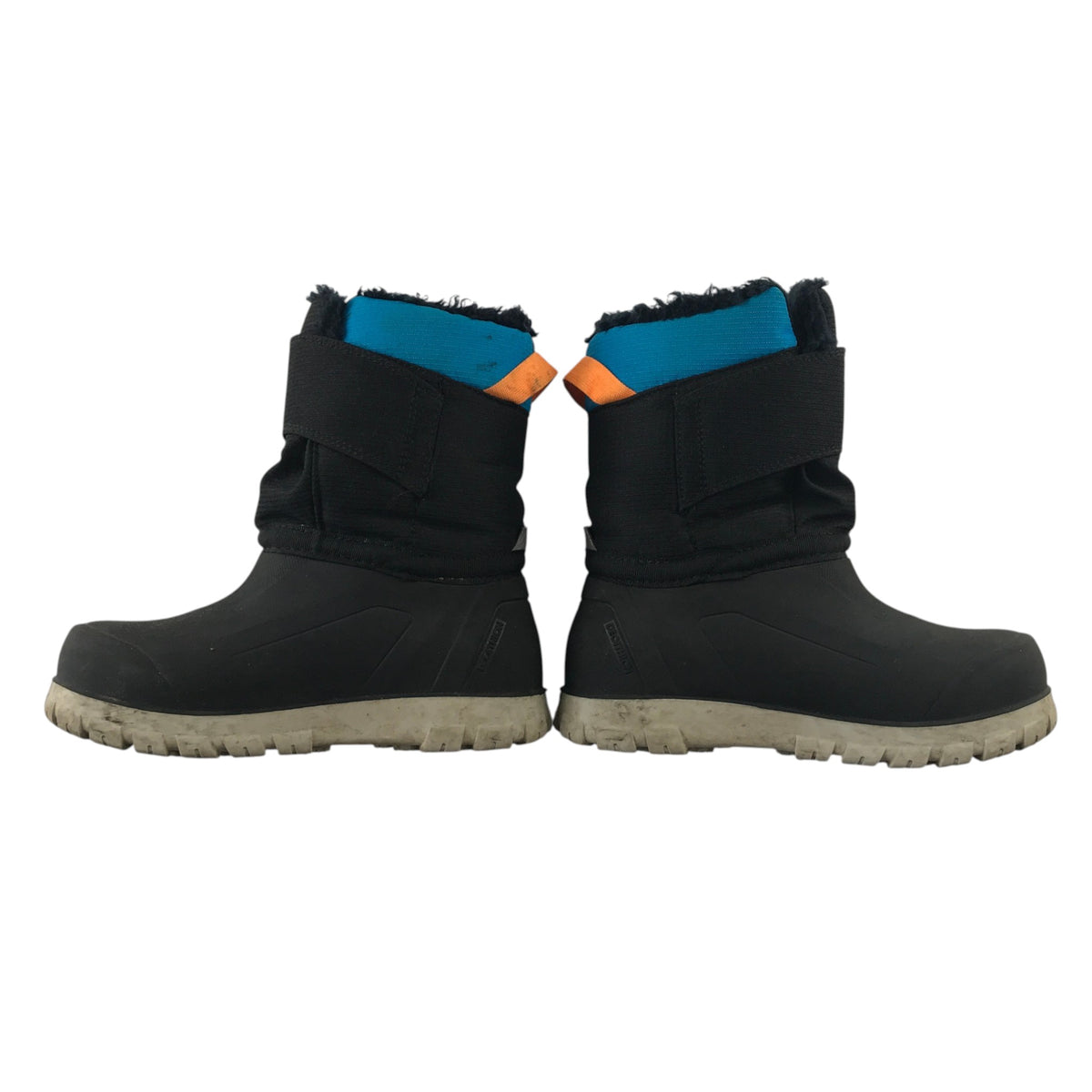 Quechua size UK 12 junior black snow boots waterproof