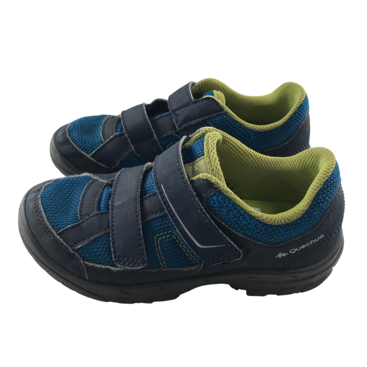 Quechua size UK 12 junior navy and blue trainers