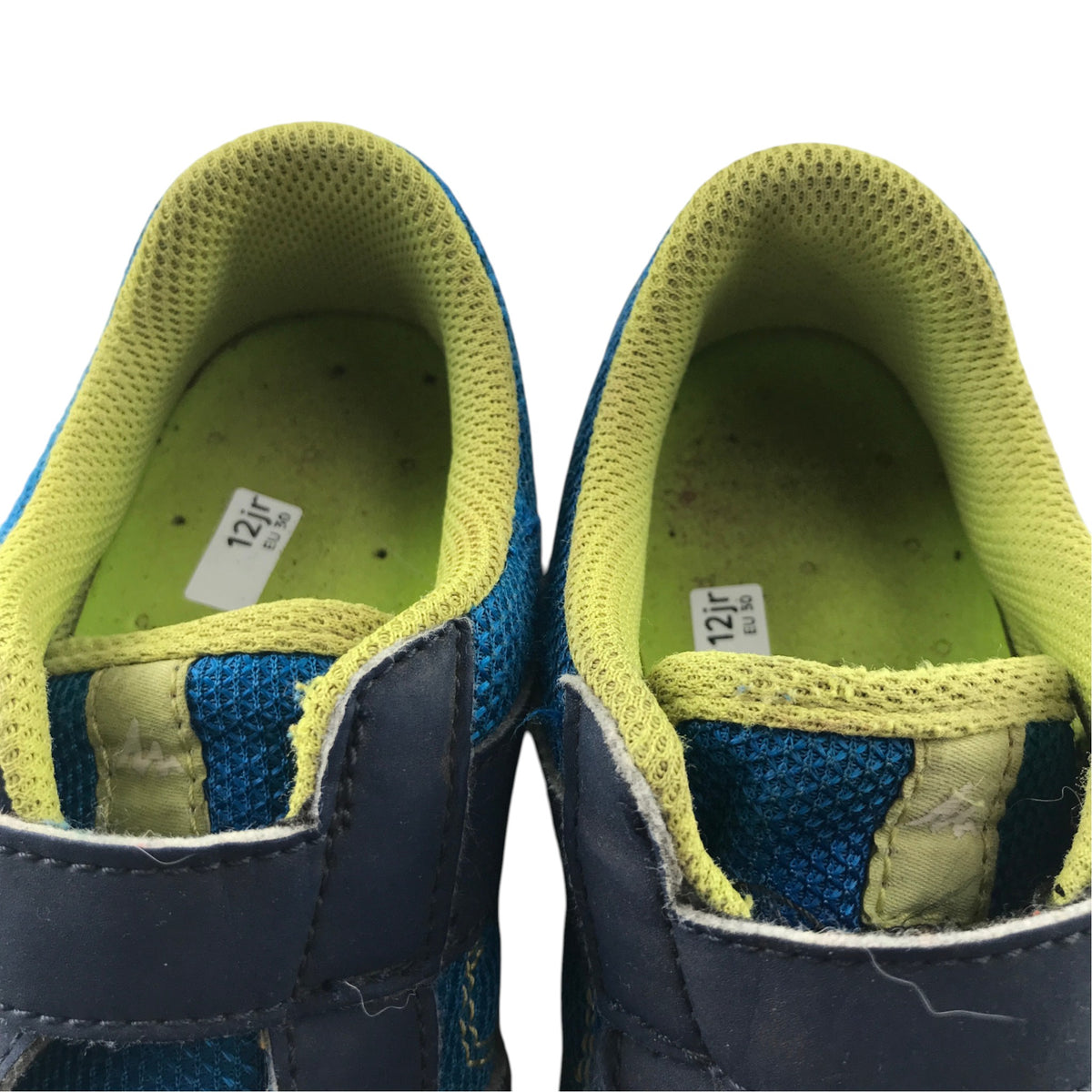 Quechua size UK 12 junior navy and blue trainers