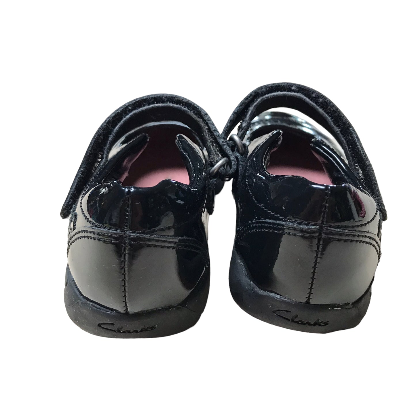 Clarks Black Leather School Shoes Shoe Size 9E junior