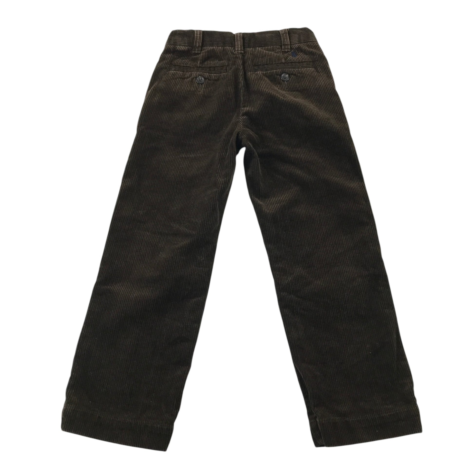 Ralph Lauren 4-5 years brown corduroy straight leg trousers cotton