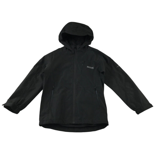 Regatta 7-8 years black showerproof jacket polyester