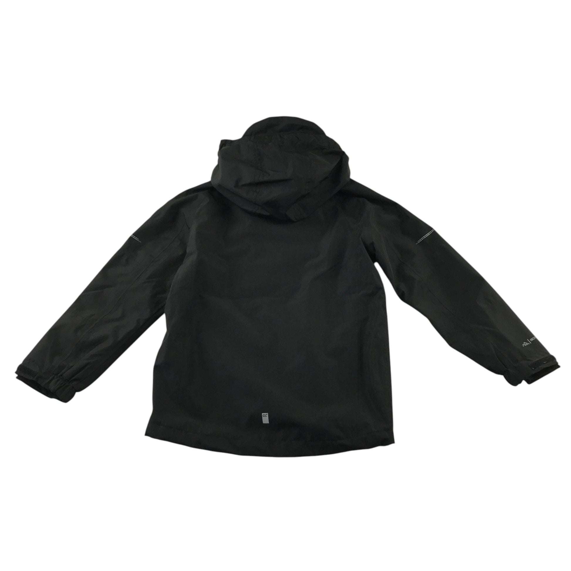 Regatta 7-8 years black showerproof jacket polyester