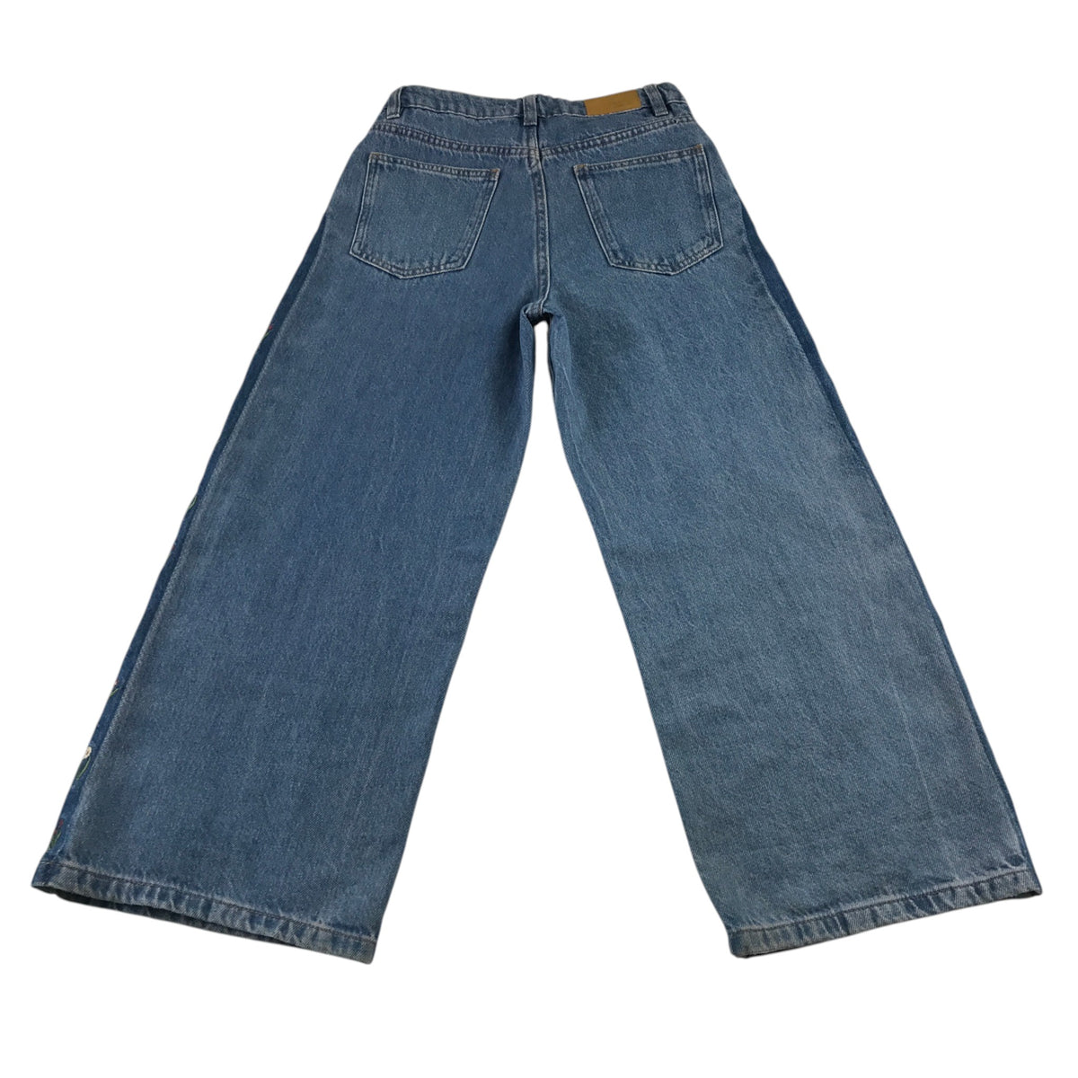 Reversed 8-9 years blue denim jeans cotton