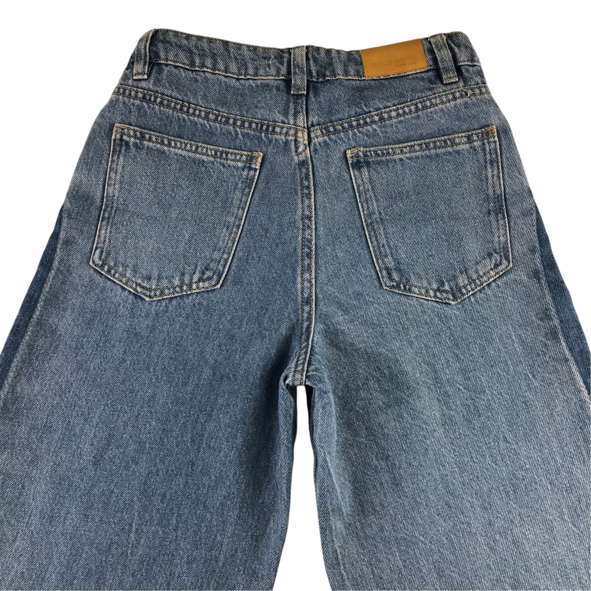 Reversed 8-9 years blue denim jeans cotton