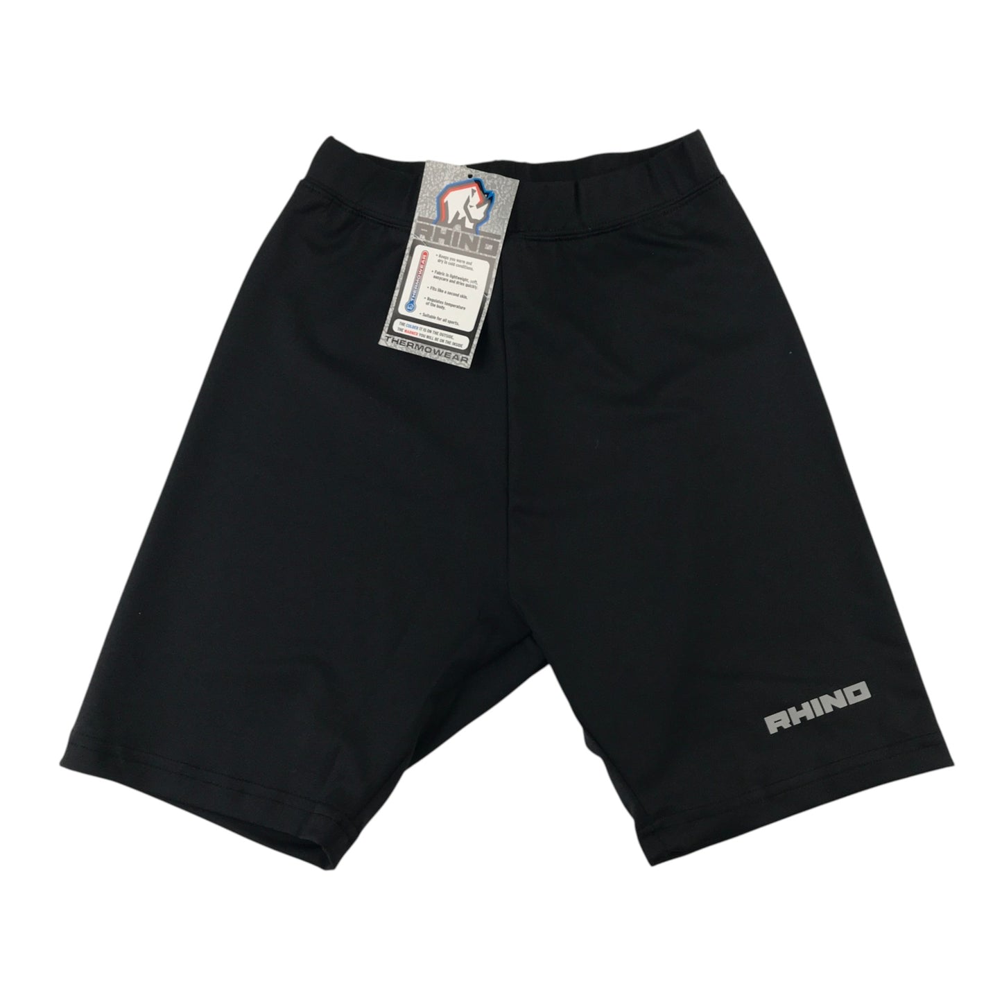Rhino XS black sports thermowear shorts polyester elastane