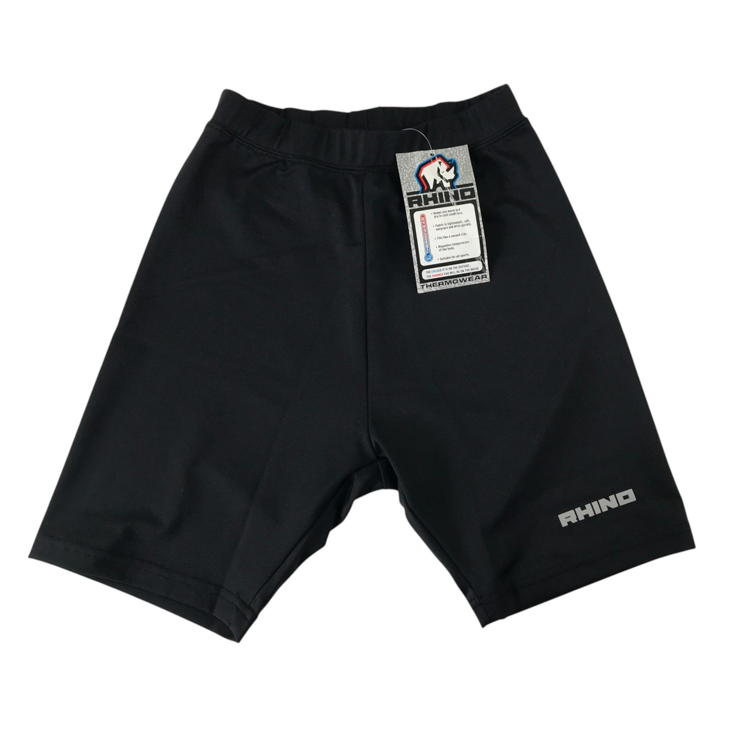 Rhino XS black sports thermowear shorts polyester elastane