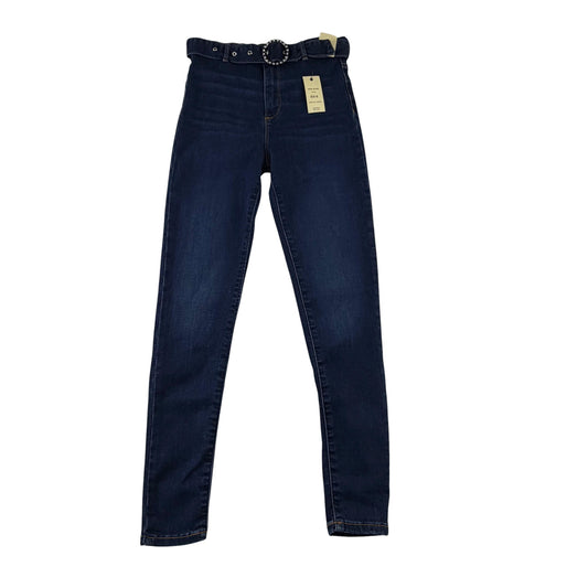 River Island 11 years blue jeggings cotton polyester elastane