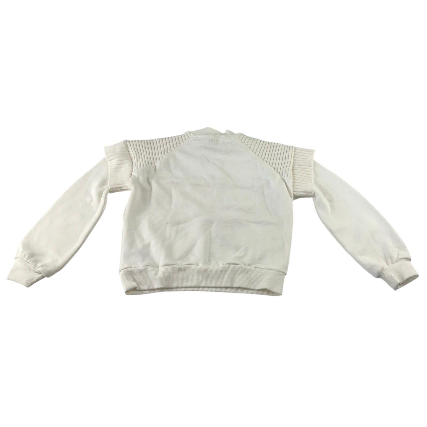 River Island 9-10 years cream jumper cotton polyester acrylic