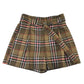 River Island UK 8 brown check tartan skirt polyester viscose