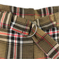 River Island UK 8 brown check tartan skirt polyester viscose